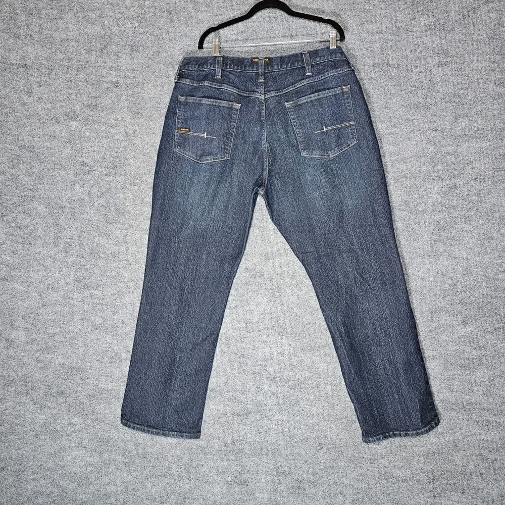 Ariat Rebar M5 Straight Leg Jeans Mens 40x32 Dark Wash Denim Work Pants